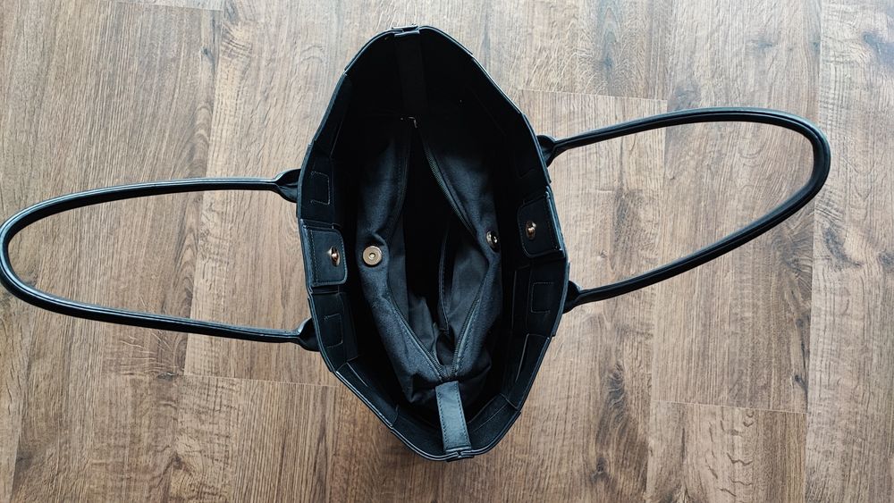 Torba czarna pleciona Morgan