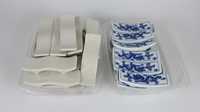 40 suportes para pauzinhos chineses / talheres em porcelana