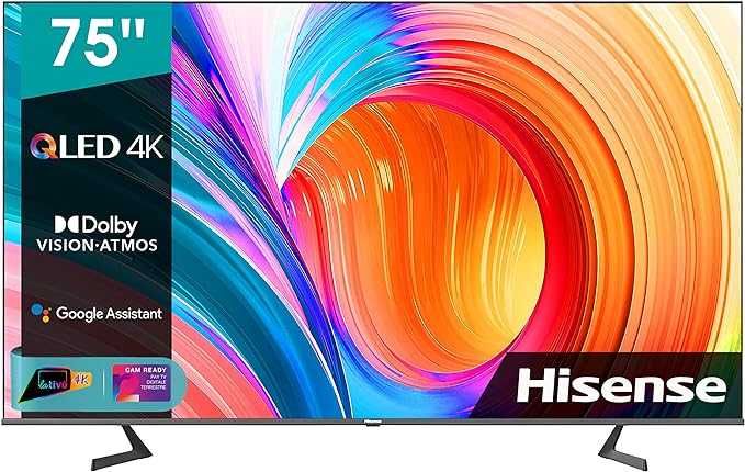 Hisense 75A7GQ, telewizor QLED Smart TV, 75 cali, BT , HDMI