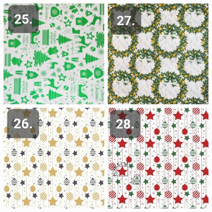 Bieżnik bawełniany świąteczny