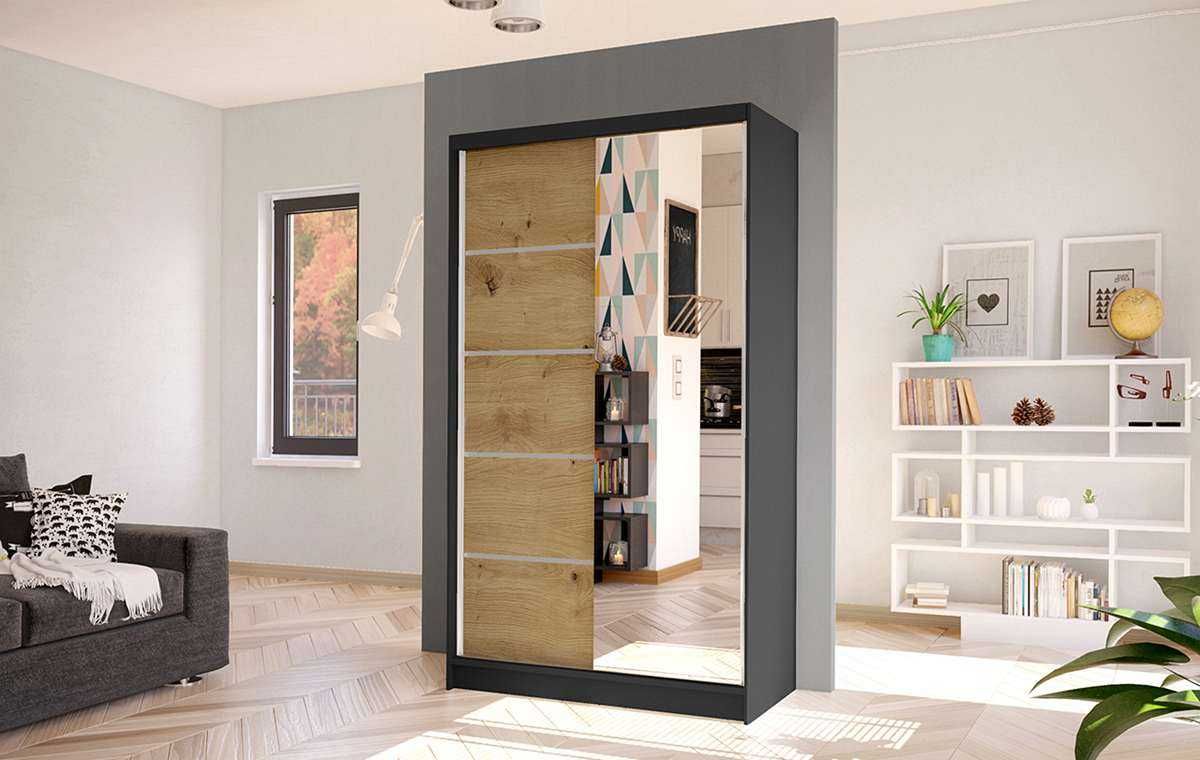 Szafa przesuwna AURELIA 3 szerokość 100cm Front Lustro