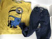 Bluza i jeansy H&M, 116 cm