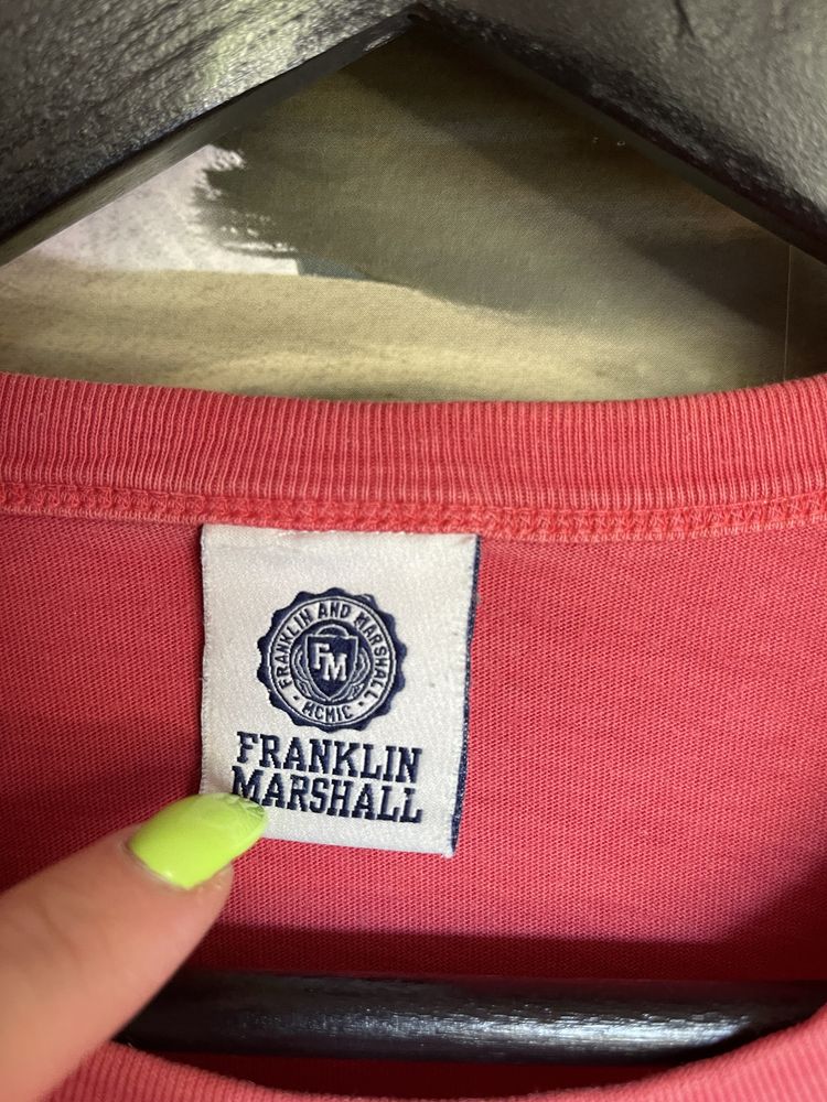 T-shirt koszulka na krótki rękaw Franklin Marshall rozmiar S czerwona