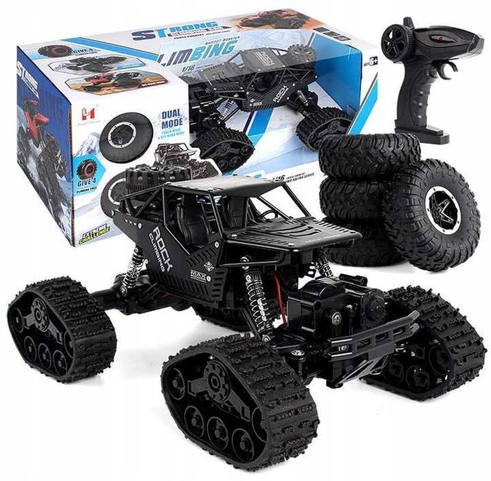 Samochód Auto RC ROCK CRAWLER CLIMBING na Gąsienicach i Kołach 2w1 4x4