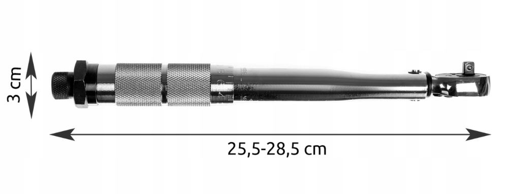 Klucz Dynamometryczny 1/4 5-25 Nm z Blokadą Blokada do Kół Precyzyjny