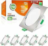 Reflektor wpuszczany LED ALUSSO 230V  płaski 68mm 7W