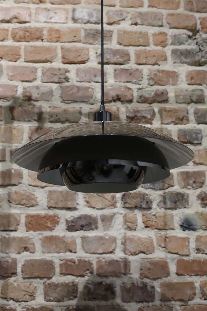 Lustrzana lampa sufitowa space age wisząca