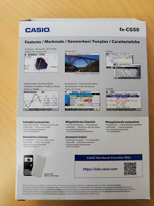 Casio fx-CG50 gráfica – Nova, selada, completa