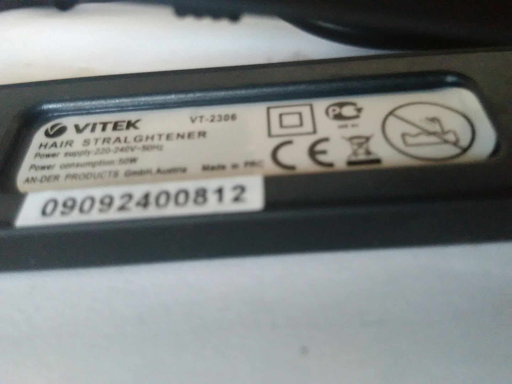 Продам новый выпрямитель для волос VITEK VT-2306