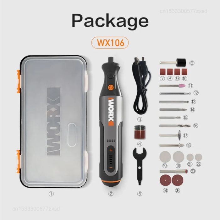 Гравер аккумуляторный Worx WX106 (Xiaomi)
