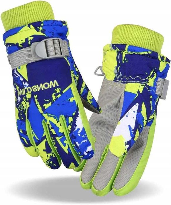 Rękawice narciarskie dla dzieci kolorowe rozmiar L, AC4