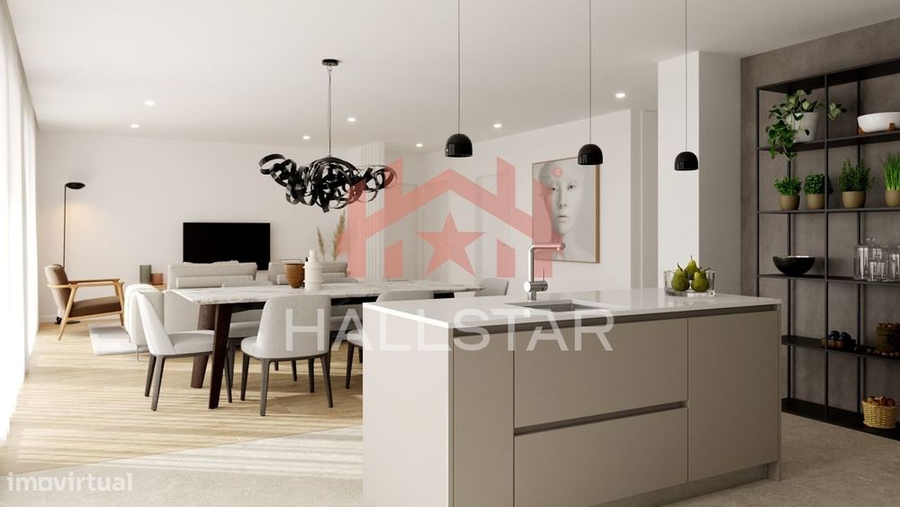 Apartamento T4 / Em Construção / Cozinha Equipada / Garagem Dupla / Pa