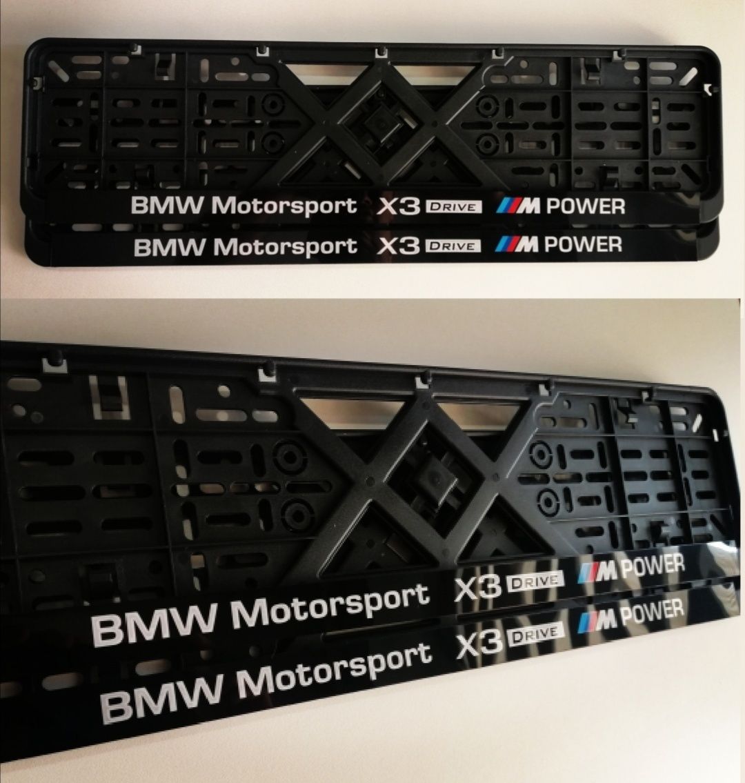 Рамки номера BMW - Индивидуальные номерные рамки БМВ авто номера