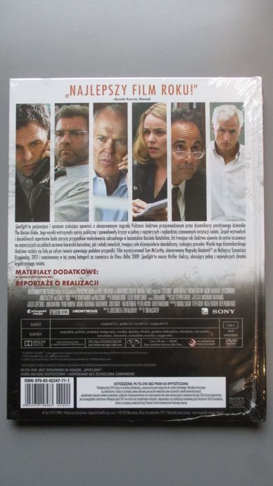 Spotlight książka i film na DVD nowe ofoliowane