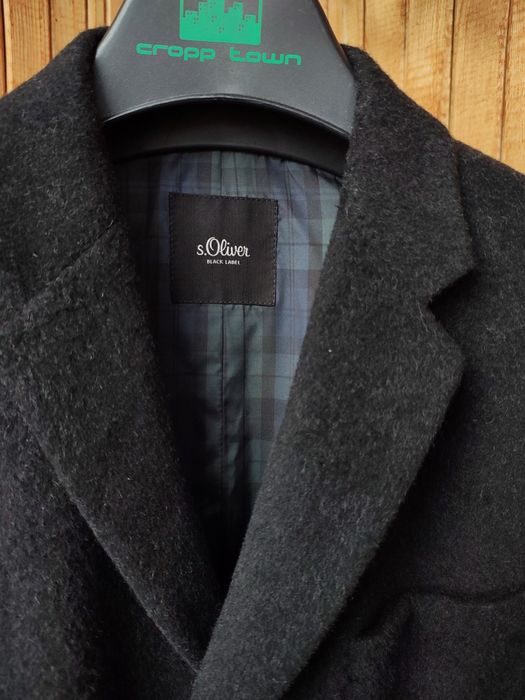 Чоловіче пальто жакет із шерсті S. Oliver Black Label Розмір М Вовна