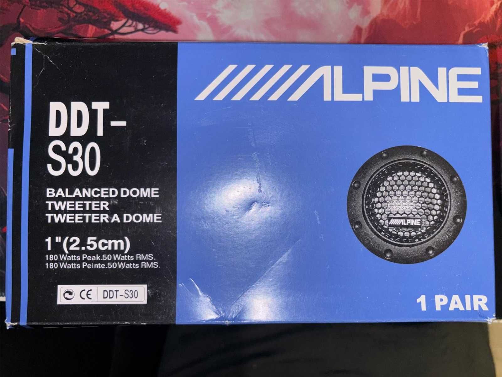 Głośniki wysokotonowe Samochodowe Alpine DDT-S30