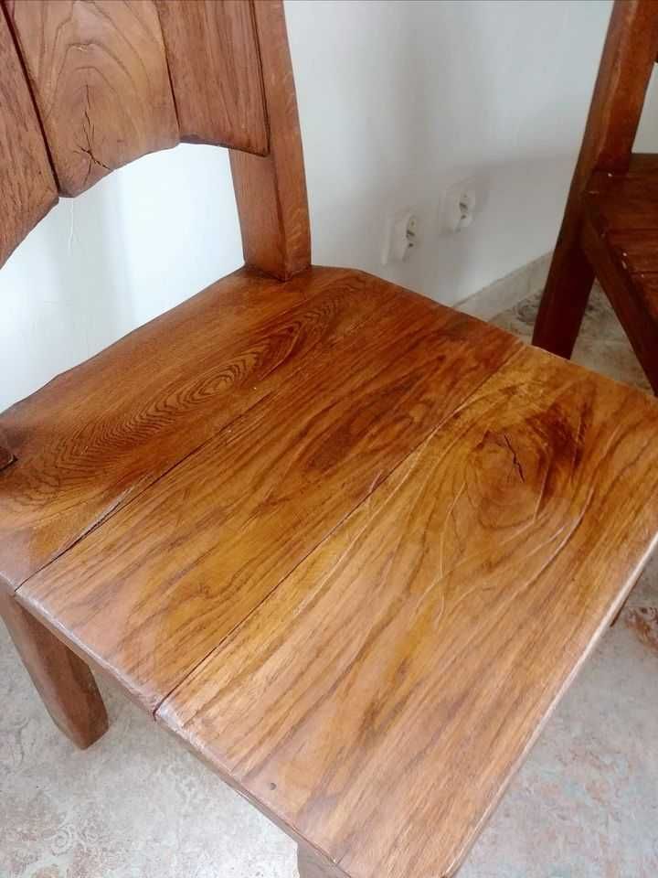 Komplet pięknych krzeseł Boho, wesele, młoda Para, stylizowanych, lity