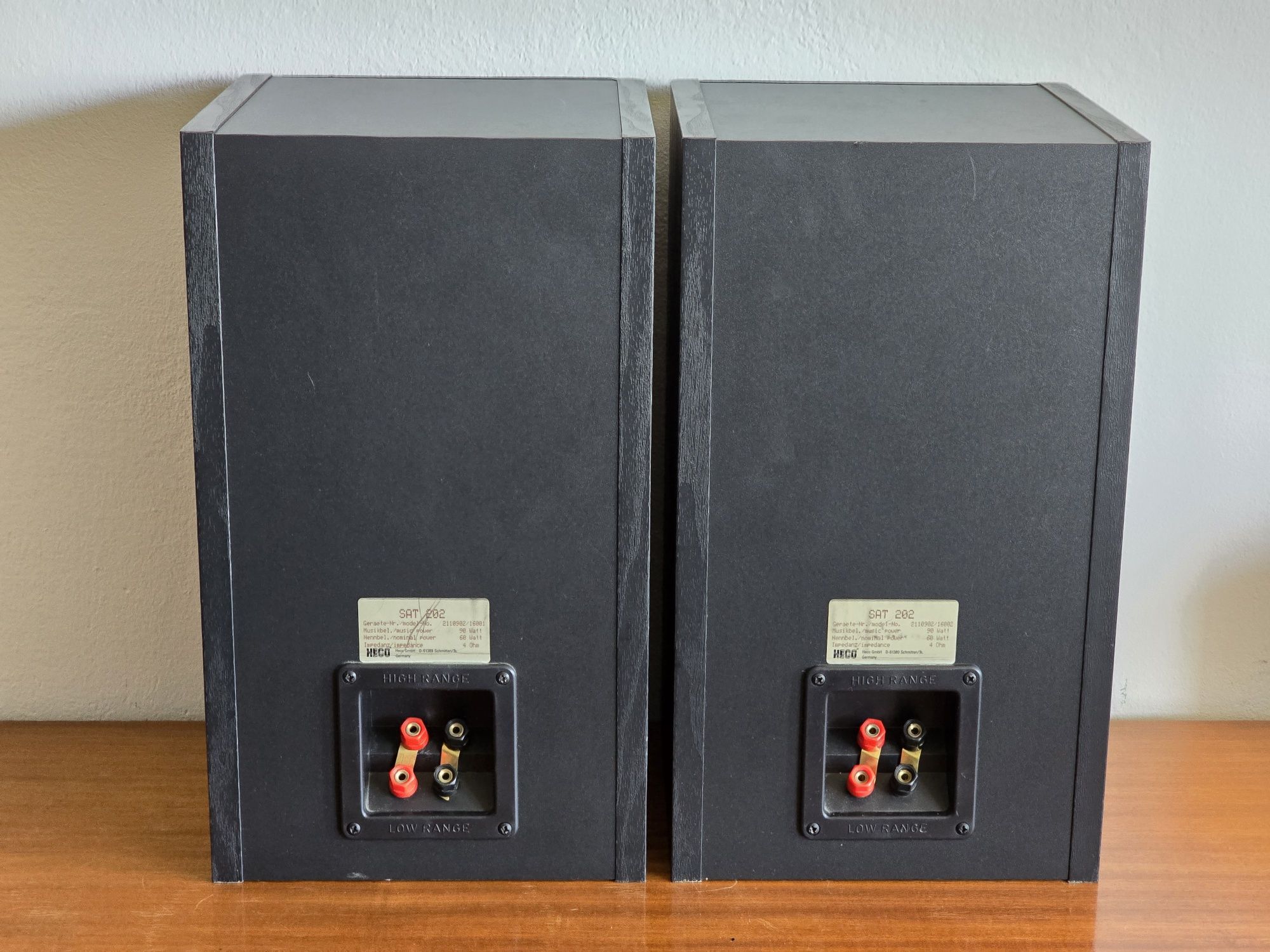Heco SAT 202 kolumny 60/90W jak Denon Tonsil monitory 4ohm 2 drożne