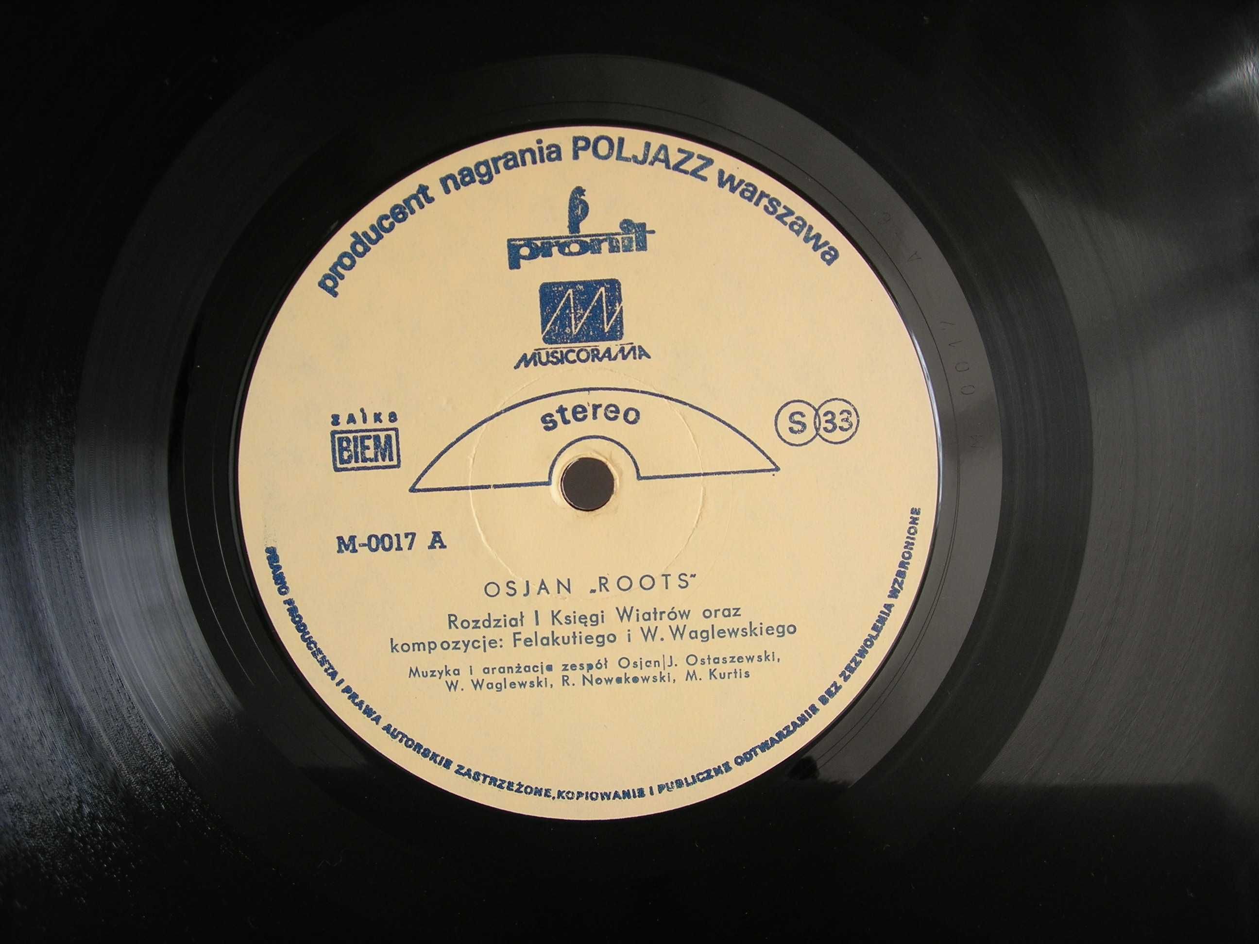 "Roots" Osjan vinyl Pronit 1983