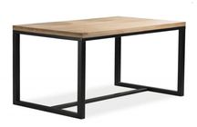 stół na metalowej ramie w stylu loft/ industrial