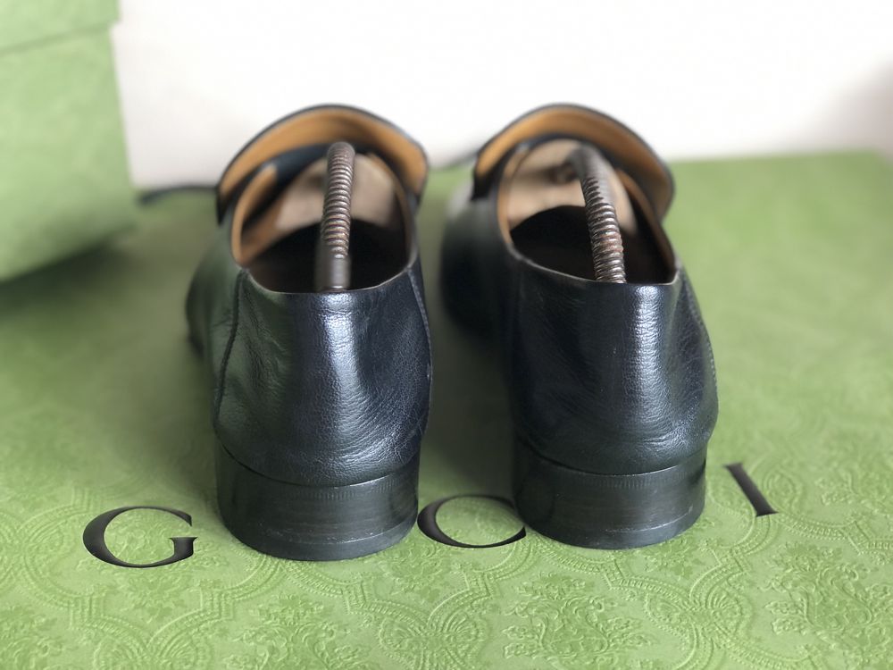 Gucci piękne czarne mokasyny skóra roz 7/41