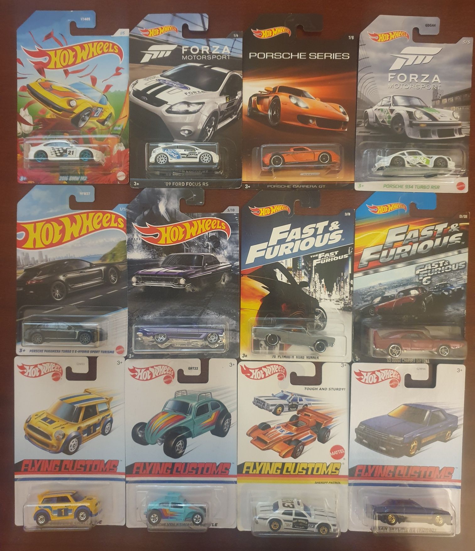 Hotwheels variáveis, miniaturas