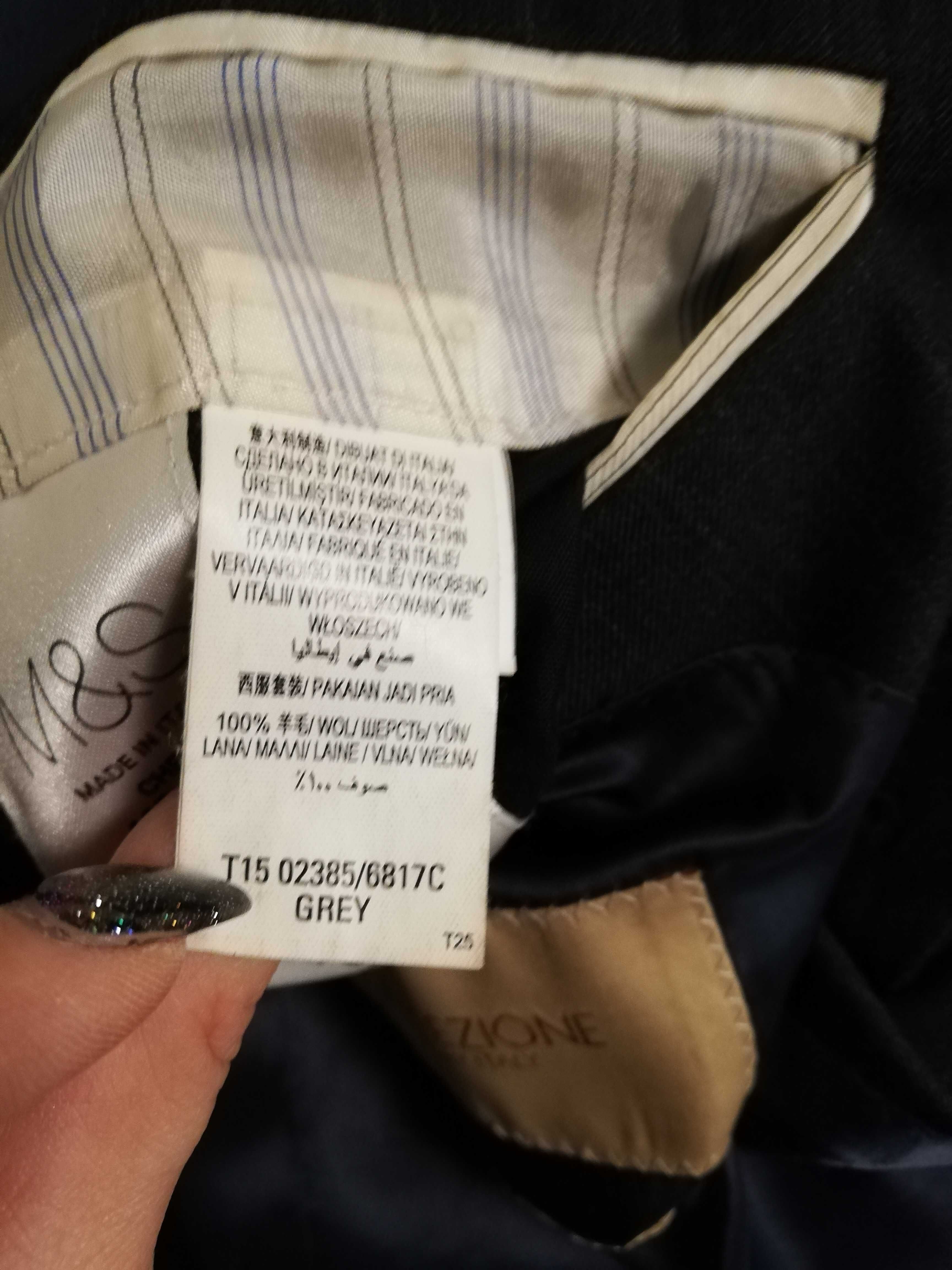 marynarka Made In Italy 100% wełna Tollegno 1900 merinos wool M 48
