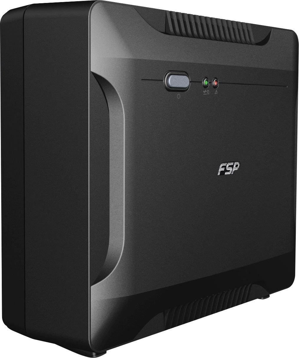 UPS FSP NANO 800 Funkcja zimnego startu. Dwa wbudowane gniazda 230V Sp