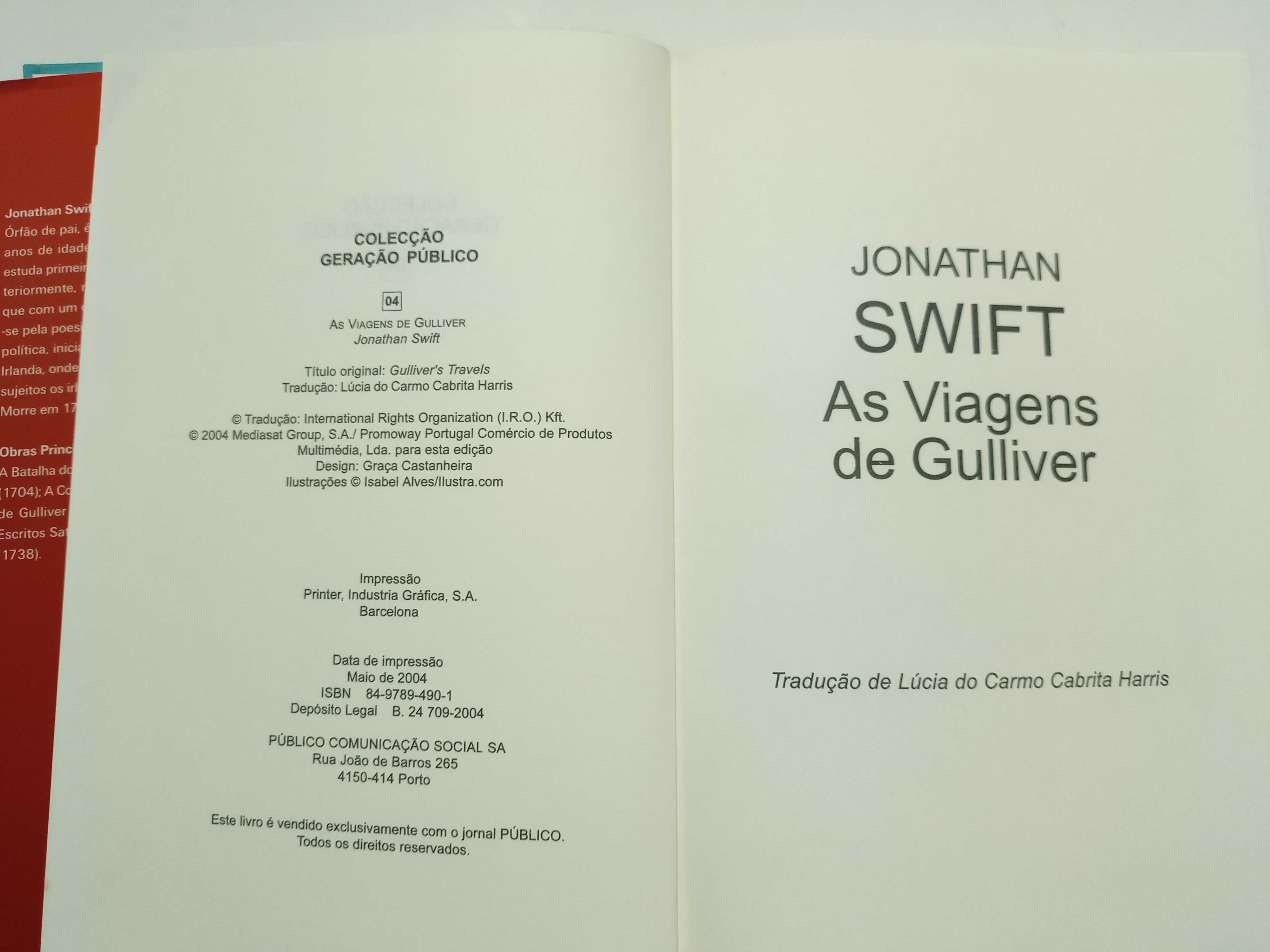 As Viagens de Gulliver de Jonathan Swift