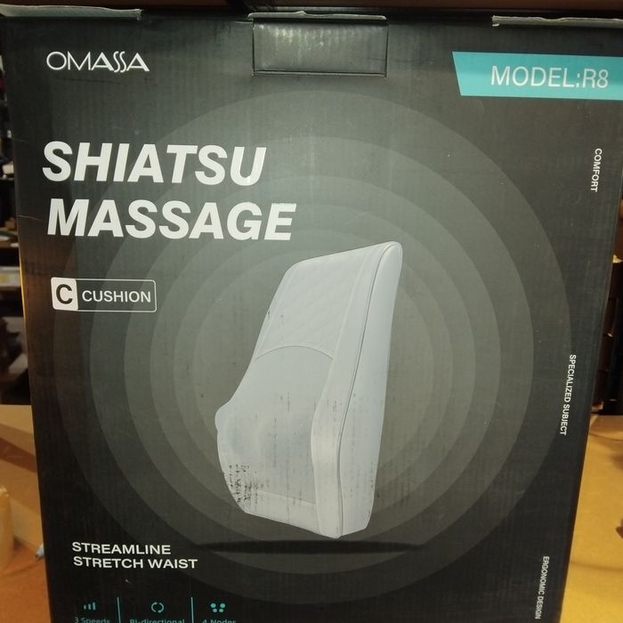 Масажер для спини, шиї з підігрівом, 3D-масажна подушка для розминання