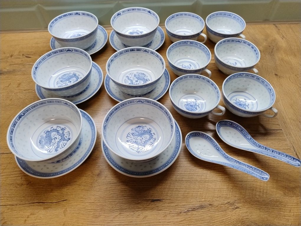 Chińska porcelana kpl 20 szt