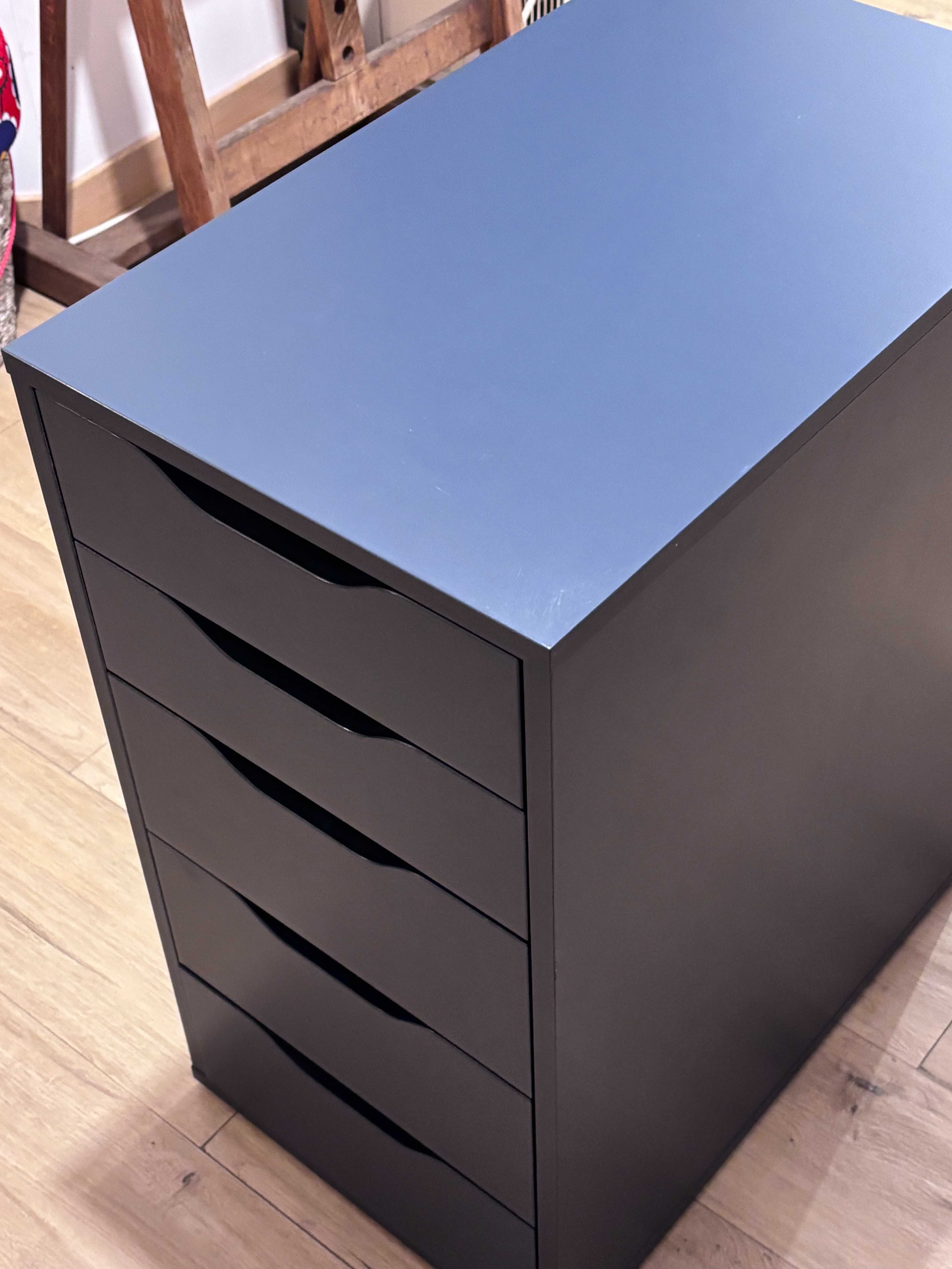 Komoda ALEX kolor czarnoniebieski (IKEA)