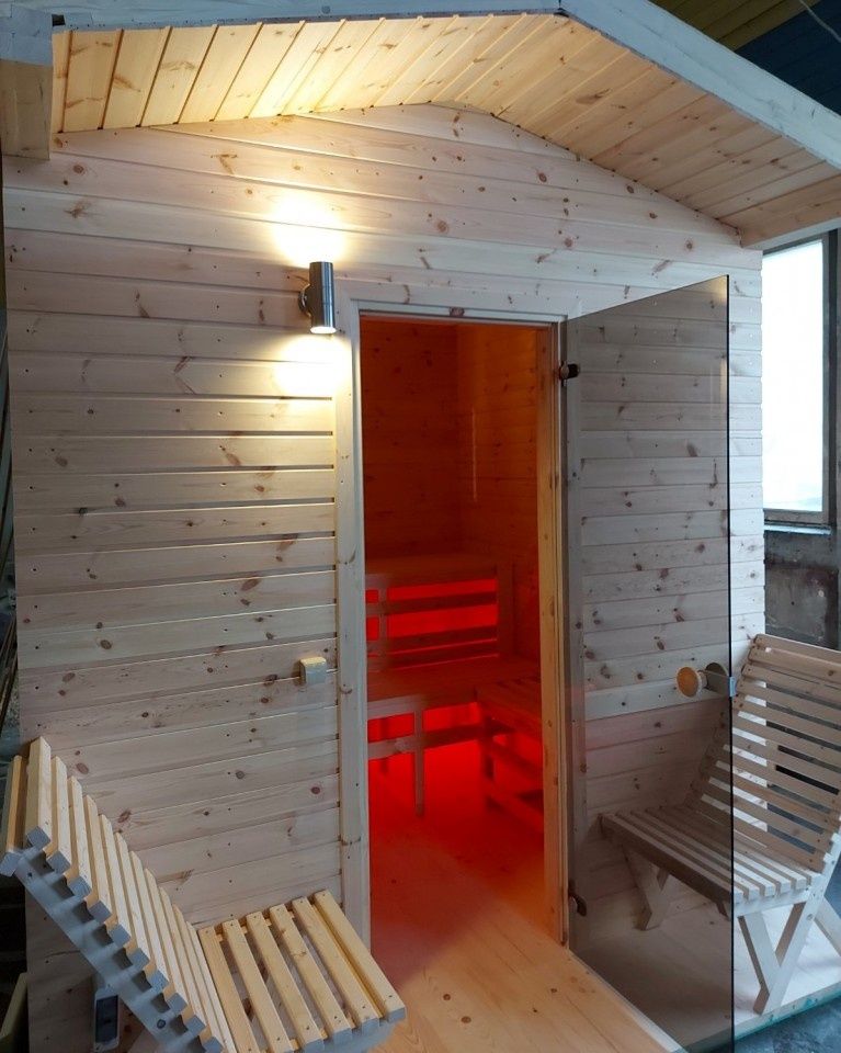 Sauna Quadro 2,2 x 2,5m z tarasem / Raty 0%