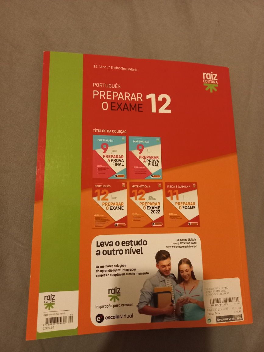 Livro preparação para exame 12 ano de Português