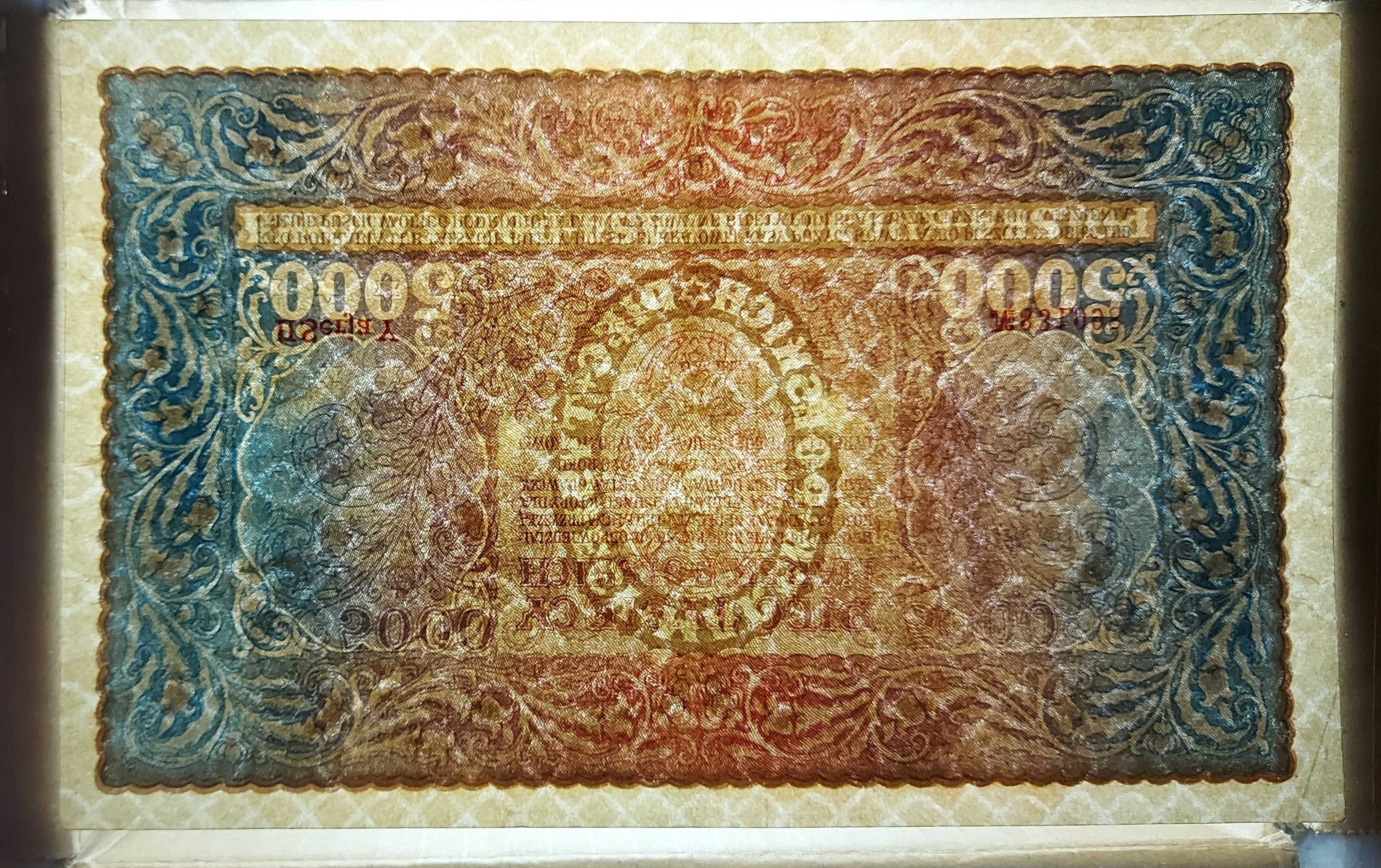 Banknot 5000 marek polskich z 1920 roku.