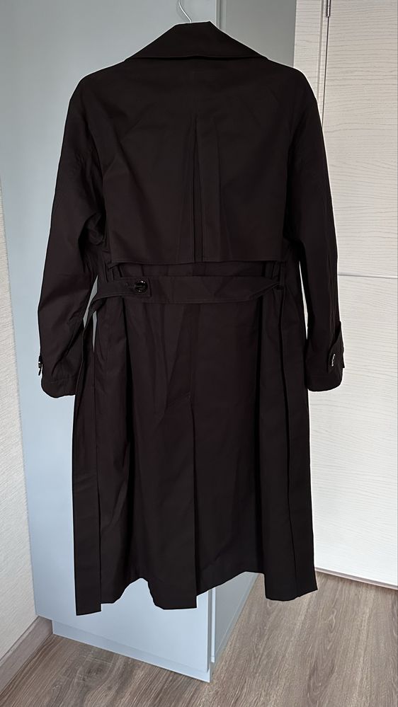 Massimo Dutti S длинный тренч с поясом пальто Массимо Дутти