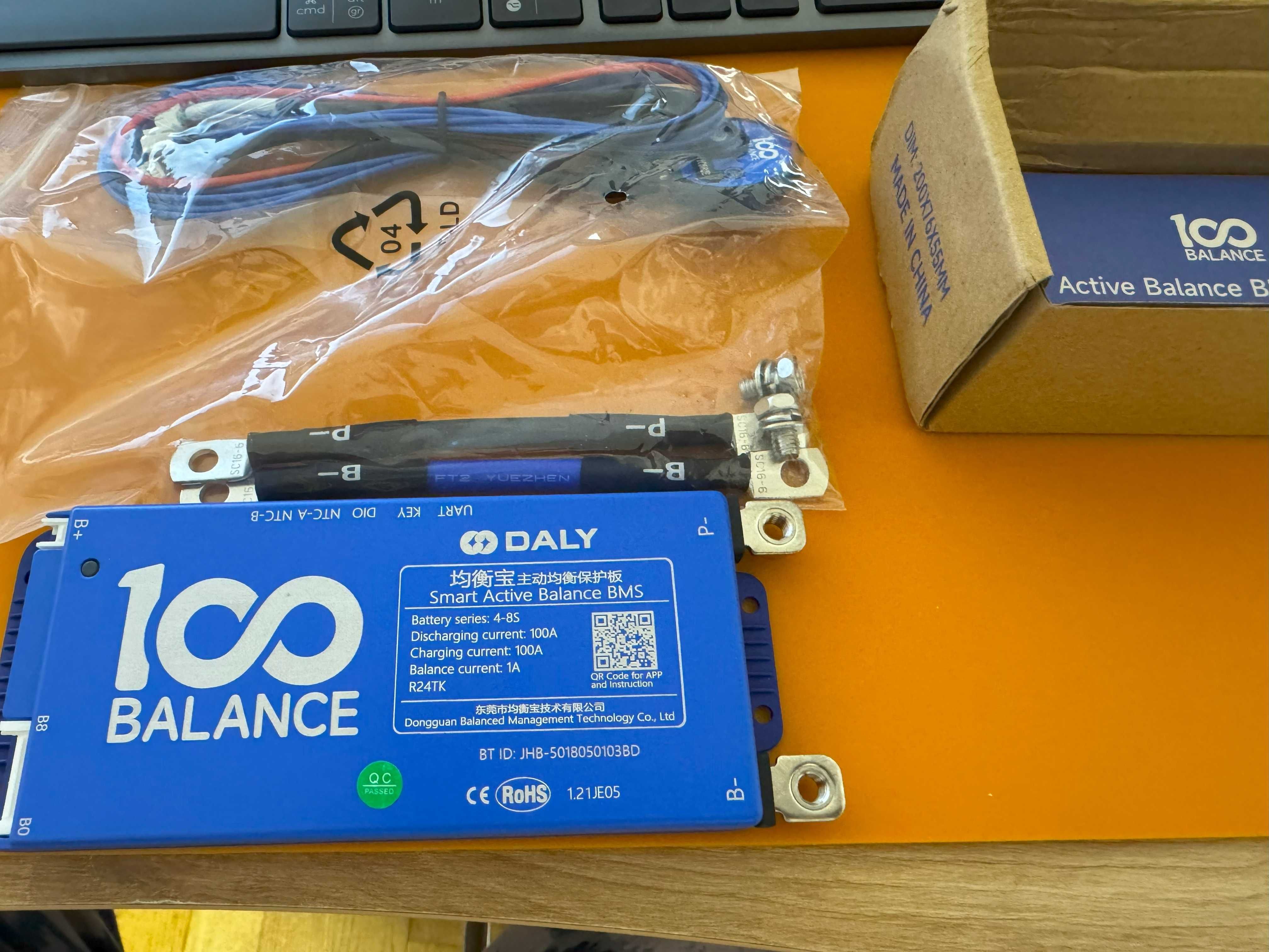 100 Balance(Daly) Smart BMS with BT WiFi 4S-8S 100A/1A balancing