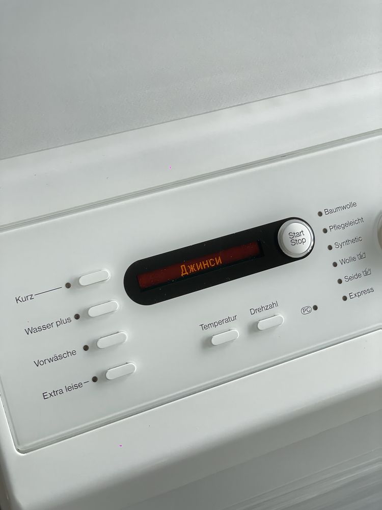 Вертикальна пральна машина Miele W627 | Укр.Мова | Верхня загрузка 6кг