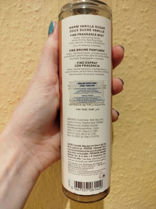 Warm vanilla sugar  Bath and Body Works