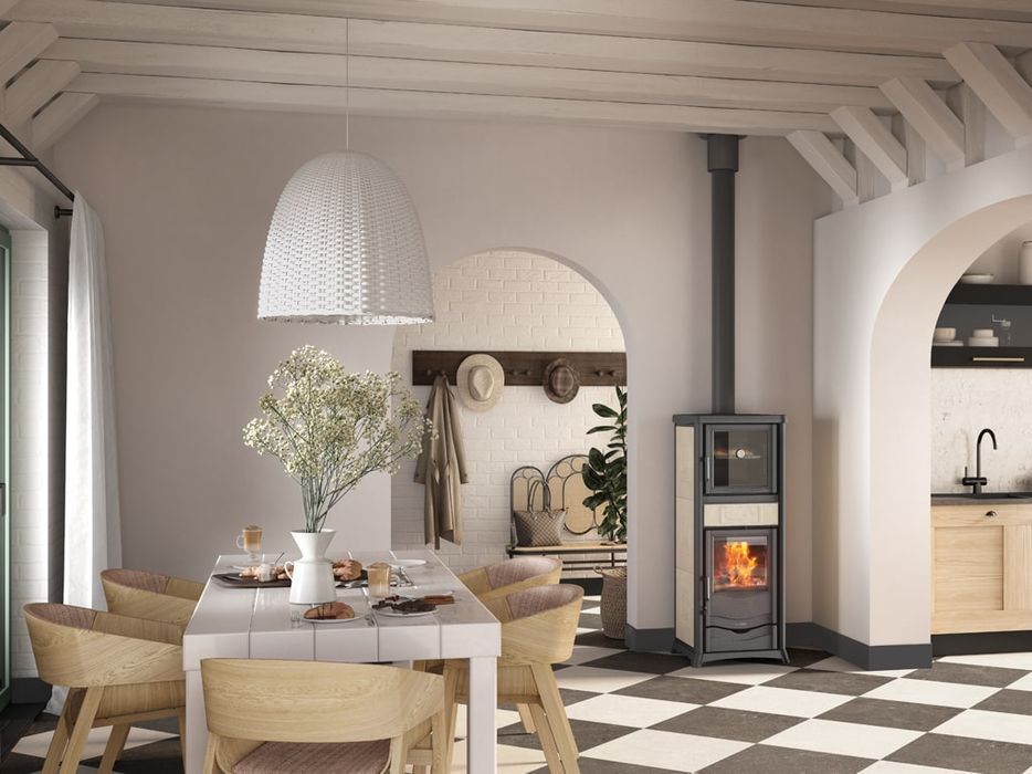 Kominek z piekarnikiem na drewno La Nordica Rosella Plus Forno EVO