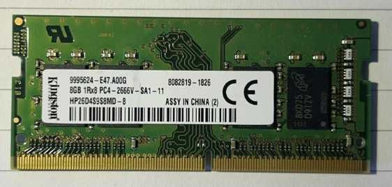 Pamięć RAM Kingston 8GB 2666MHz DDR4