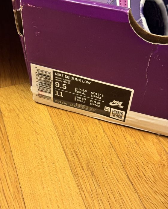 чоловічі кросівки Nike SB Dunk Low Concepts Purple Lobster BV1310-555