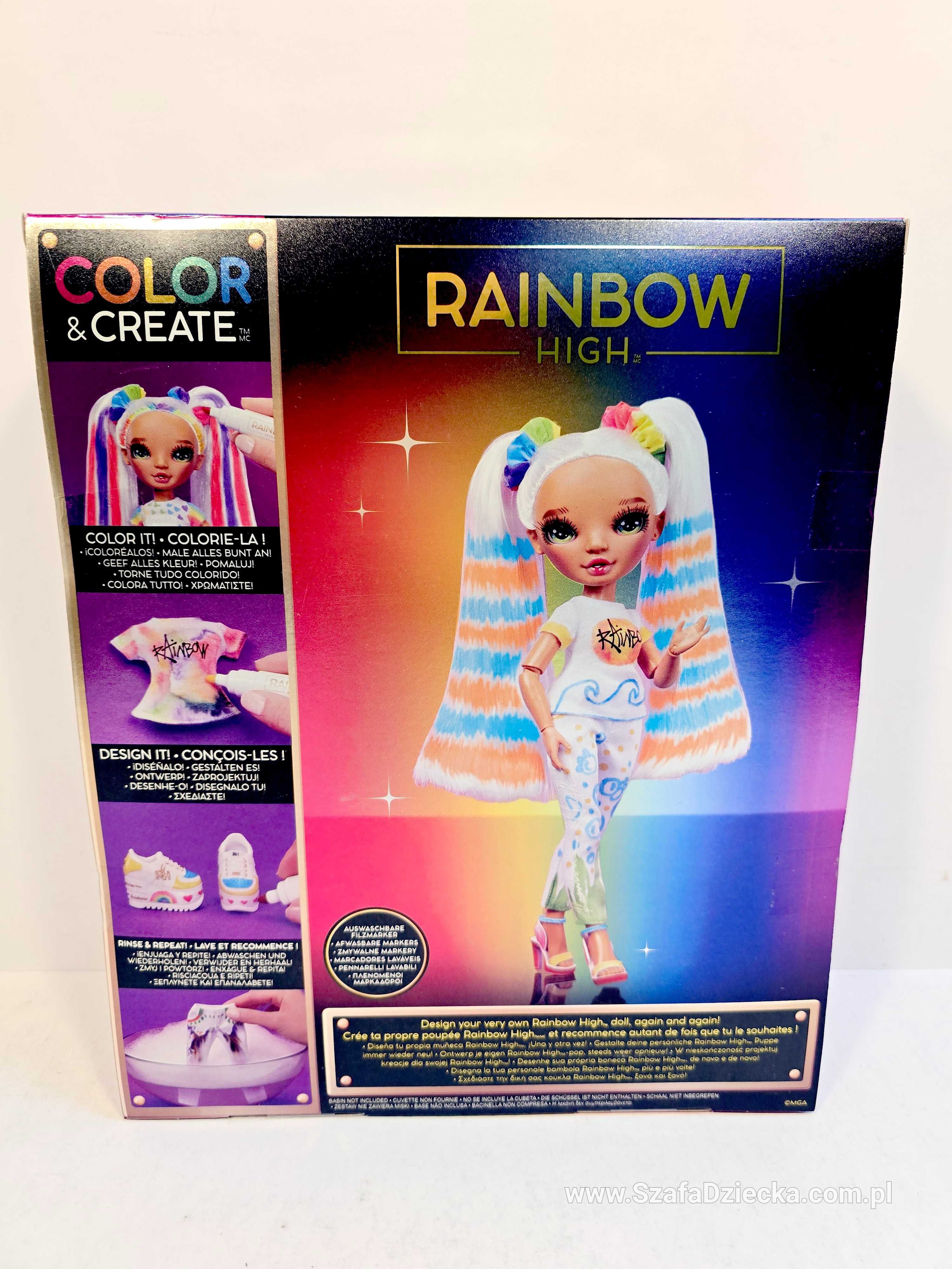 RAINBOW  HIGH - Color & Create - Lalka DIY  594147