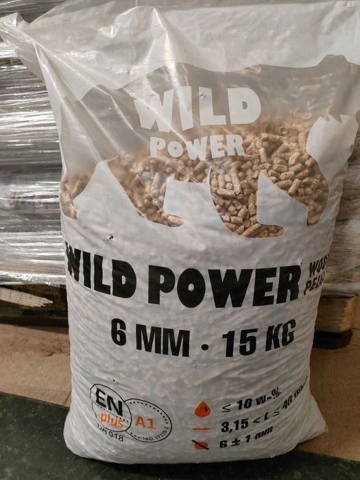 Pellet drzewny sosnowy workowany certyfikat A1