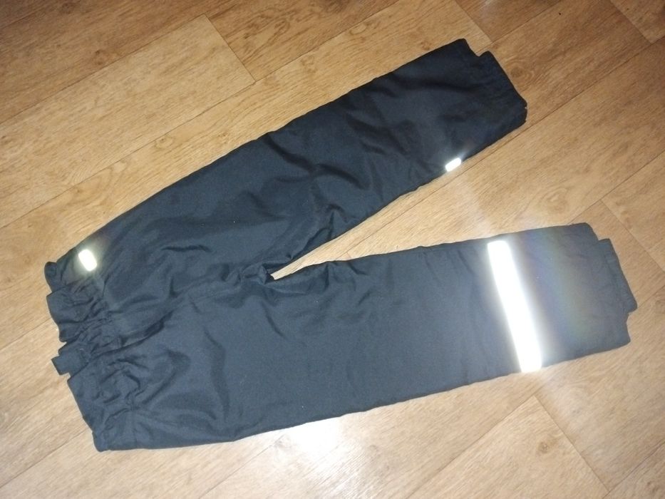 122 р.Зимние тёплые штаны спортивные на мальчика лыжные полукомбинезон