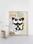 Quadro ou poster decorativo gato