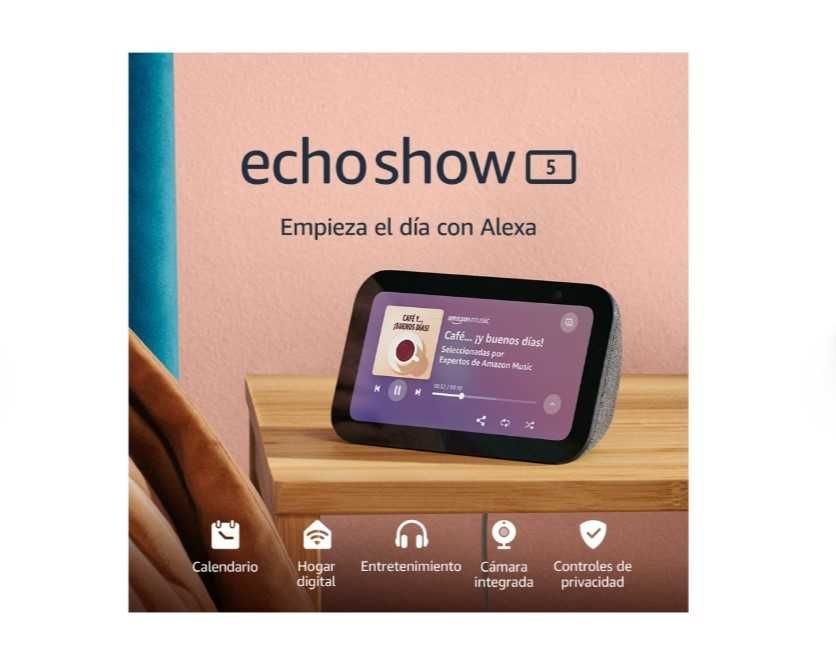 Altavoz Intel. com Alexa Echo Show 5 (3ª Geração)
