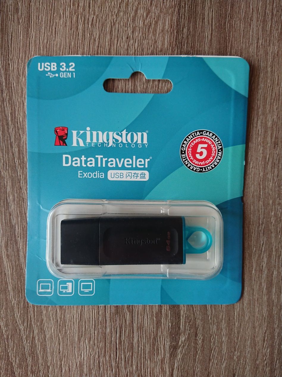 Флешка Kingston 64 gb USB 3.2