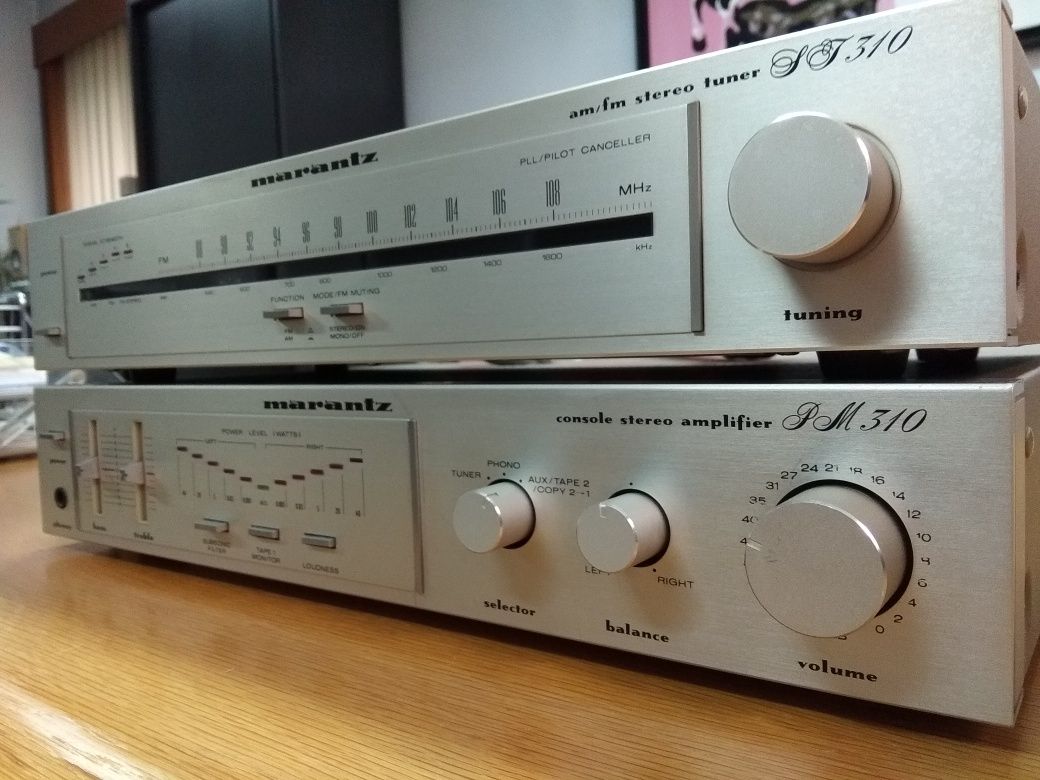 Amplificador e Tuner Marantz Série 310