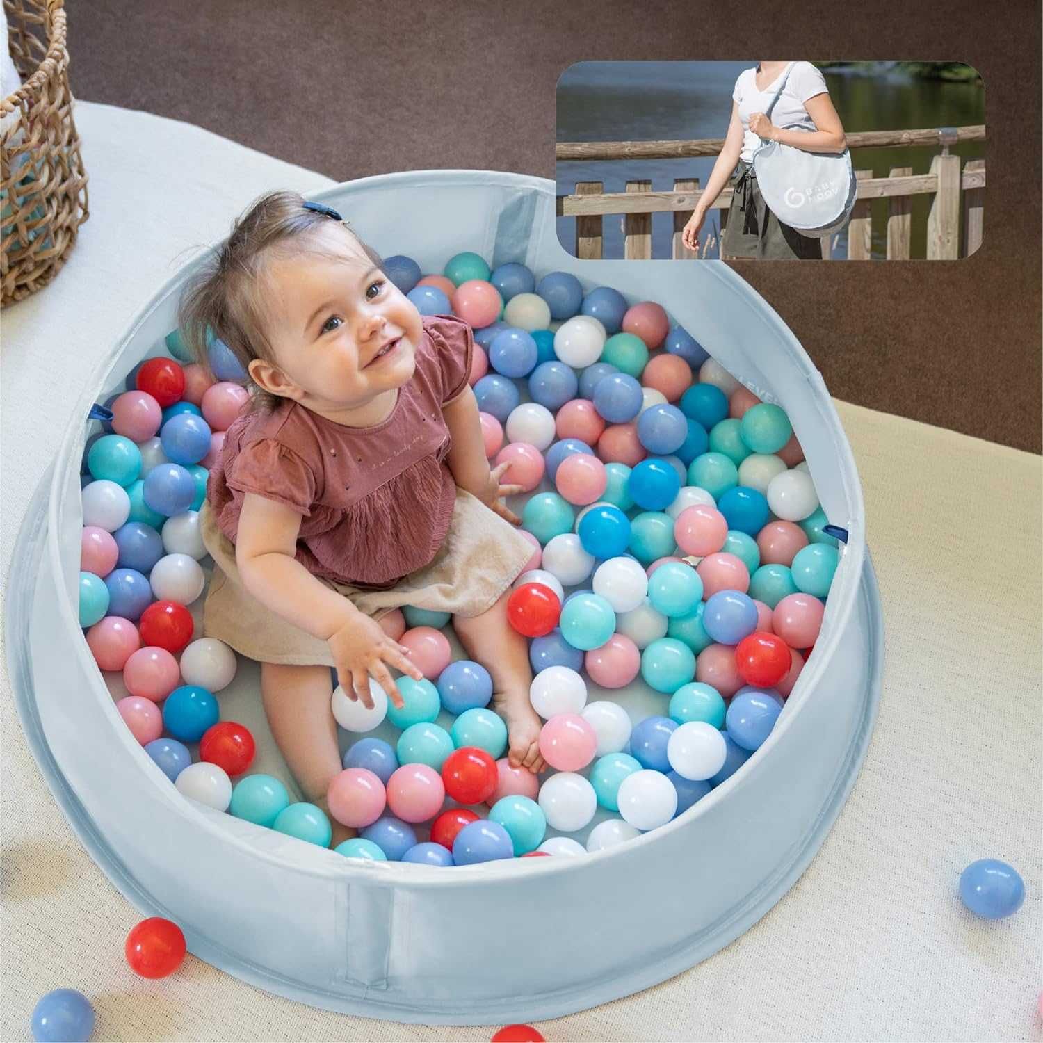 намет дитячий басейн Babymoov Aquani Pop Up дитячий пляжний